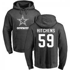 NFL Nike Dallas Cowboys #59 Anthony Hitchens Ash One Color Pullover Hoodie