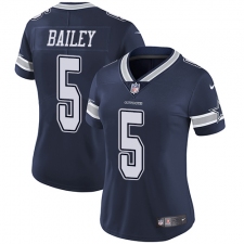 Women's Nike Dallas Cowboys #5 Dan Bailey Navy Blue Team Color Vapor Untouchable Limited Player NFL Jersey