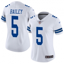 Women's Nike Dallas Cowboys #5 Dan Bailey White Vapor Untouchable Limited Player NFL Jersey