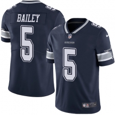 Youth Nike Dallas Cowboys #5 Dan Bailey Navy Blue Team Color Vapor Untouchable Limited Player NFL Jersey