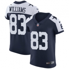 Men's Nike Dallas Cowboys #83 Terrance Williams Navy Blue Throwback Alternate Vapor Untouchable Elite Player NFL Jersey