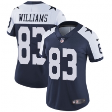 Women's Nike Dallas Cowboys #83 Terrance Williams Navy Blue Throwback Alternate Vapor Untouchable Limited Player NFL Jersey