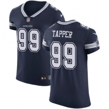 Men's Nike Dallas Cowboys #99 Charles Tapper Navy Blue Team Color Vapor Untouchable Elite Player NFL Jersey