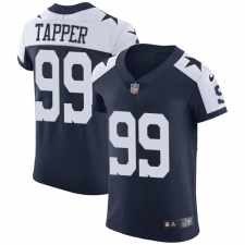 Men's Nike Dallas Cowboys #99 Charles Tapper Navy Blue Throwback Alternate Vapor Untouchable Elite Player NFL Jersey
