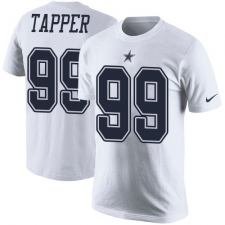 NFL Men's Nike Dallas Cowboys #99 Charles Tapper White Rush Pride Name & Number T-Shirt