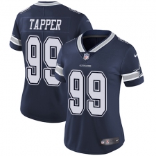 Women's Nike Dallas Cowboys #99 Charles Tapper Elite Navy Blue Team Color NFL Jersey