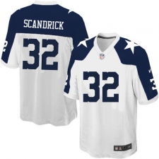 Men's Nike Dallas Cowboys #32 Orlando Scandrick Game White Throwback Alternate NFL Jersey