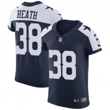 Men's Nike Dallas Cowboys #38 Jeff Heath Navy Blue Throwback Alternate Vapor Untouchable Elite Player NFL Jersey