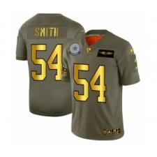 Men's Dallas Cowboys #54 Jaylon Smith Limited Olive Gold 2019 Salute to Service Football Jersey