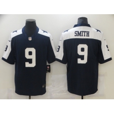 Men's Dallas Cowboys #9 Jaylon Smith Blue Nike Throwback Limited Jersey