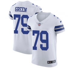 Men's Nike Dallas Cowboys #79 Chaz Green Elite White NFL Jersey