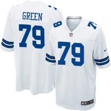 Men's Nike Dallas Cowboys #79 Chaz Green Game White NFL Jersey