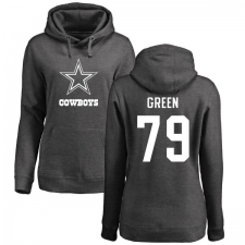 NFL Women's Nike Dallas Cowboys #79 Chaz Green Ash One Color Pullover Hoodie