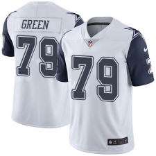 Youth Nike Dallas Cowboys #79 Chaz Green Limited White Rush Vapor Untouchable NFL Jersey