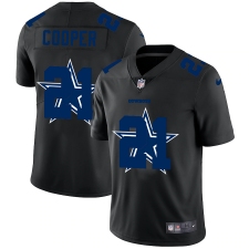 Men's Dallas Cowboys #21 Ezekiel Elliott Black Nike Black Shadow Edition Limited Jersey