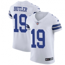 Men's Nike Dallas Cowboys #19 Brice Butler Elite White NFL Jersey