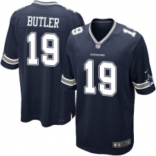 Men's Nike Dallas Cowboys #19 Brice Butler Game Navy Blue Team Color NFL Jersey