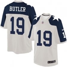 Men's Nike Dallas Cowboys #19 Brice Butler Limited White Throwback Alternate NFL Jersey