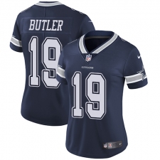 Women's Nike Dallas Cowboys #19 Brice Butler Elite Navy Blue Team Color NFL Jersey