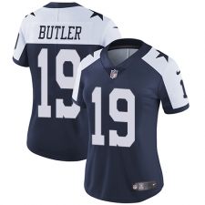 Women's Nike Dallas Cowboys #19 Brice Butler Elite Navy Blue Throwback Alternate NFL Jersey