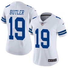 Women's Nike Dallas Cowboys #19 Brice Butler Elite White NFL Jersey