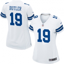 Women's Nike Dallas Cowboys #19 Brice Butler Game White NFL Jersey