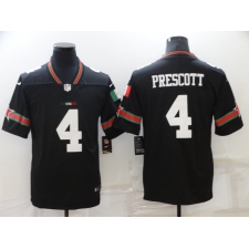 Men's Dallas Cowboys #4 Dak Prescott Black Mexico Limited Player Jersey