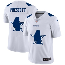Men's Dallas Cowboys #4 Dak Prescott White Nike White Shadow Edition Limited Jersey
