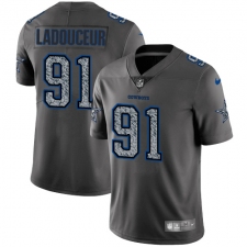Men's Nike Dallas Cowboys #91 L. P. Ladouceur Gray Static Vapor Untouchable Limited NFL Jersey