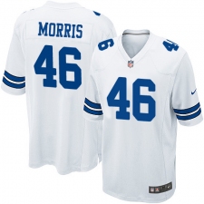Men's Nike Dallas Cowboys #46 Alfred Morris Game White NFL Jersey