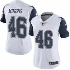 Women's Nike Dallas Cowboys #46 Alfred Morris Limited White Rush Vapor Untouchable NFL Jersey
