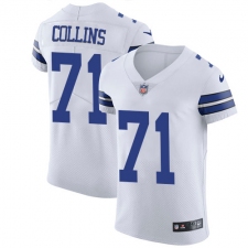 Men's Nike Dallas Cowboys #71 La'el Collins Elite White NFL Jersey