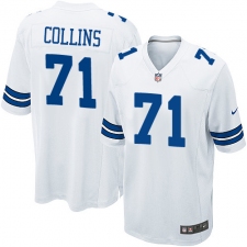 Men's Nike Dallas Cowboys #71 La'el Collins Game White NFL Jersey