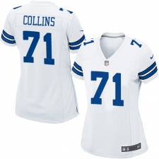 Women's Nike Dallas Cowboys #71 La'el Collins Game White NFL Jersey