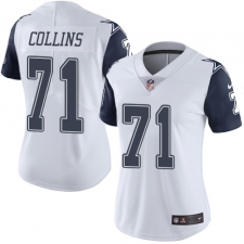 Women's Nike Dallas Cowboys #71 La'el Collins Limited White Rush Vapor Untouchable NFL Jersey