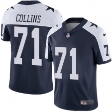 Youth Nike Dallas Cowboys #71 La'el Collins Navy Blue Throwback Alternate Vapor Untouchable Limited Player NFL Jersey