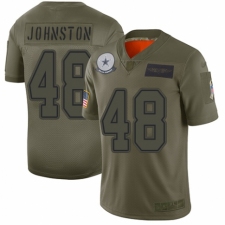 Women's Dallas Cowboys #48 Daryl Johnston Limited Camo 2019 Salute to Service Football Jersey