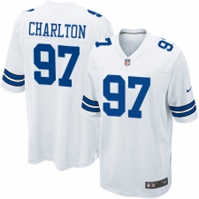 Men's Nike Dallas Cowboys #97 Taco Charlton Game White NFL Jersey