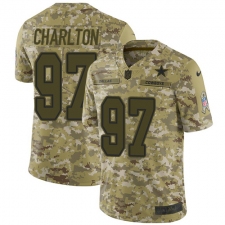 Men's Nike Dallas Cowboys #97 Taco Charlton Limited Camo 2018 Salute to Service NFL Jersey