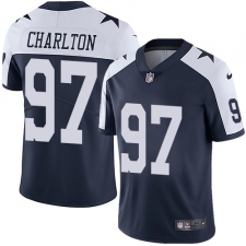Youth Nike Dallas Cowboys #97 Taco Charlton Navy Blue Throwback Alternate Vapor Untouchable Limited Player NFL Jersey