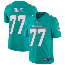 Youth Nike Miami Dolphins #77 Adam Joseph Duhe Aqua Green Team Color Vapor Untouchable Limited Player NFL Jersey