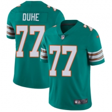 Youth Nike Miami Dolphins #77 Adam Joseph Duhe Elite Aqua Green Alternate NFL Jersey