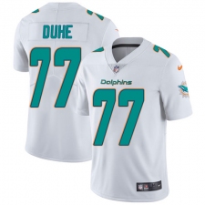 Youth Nike Miami Dolphins #77 Adam Joseph Duhe Elite White NFL Jersey