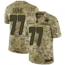 Youth Nike Miami Dolphins #77 Adam Joseph Duhe Limited Camo 2018 Salute to Service NFL Jersey