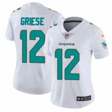Women's Nike Miami Dolphins #12 Bob Griese Elite White NFL Jersey