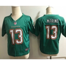 Toddler Miami Dolphins #13 Dan Marino Aqua Green Alternate Stitched NFL Nike Game Jersey
