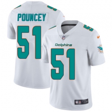 Youth Nike Miami Dolphins #51 Mike Pouncey Elite White NFL Jersey