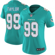 Women's Nike Miami Dolphins #99 Jason Taylor Aqua Green Team Color Vapor Untouchable Limited Player NFL Jersey