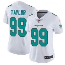 Women's Nike Miami Dolphins #99 Jason Taylor Elite White NFL Jersey