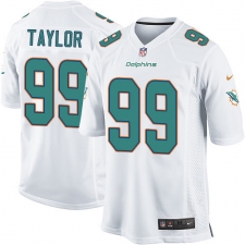 Youth Nike Miami Dolphins #99 Jason Taylor Game White NFL Jersey